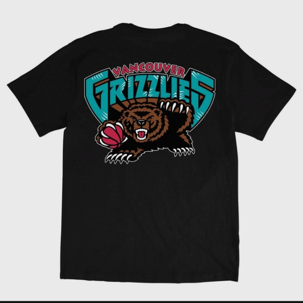 Brand new Grizzlies shirt Black or Grey Mitchell & Ness Full size run